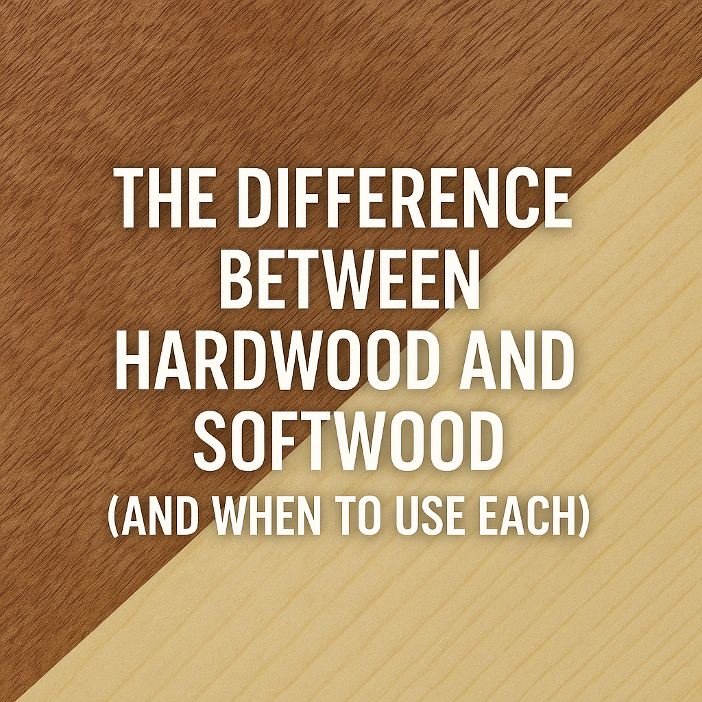 Title Page Graphic for Differences between soft wood and hard wood and when to use each
